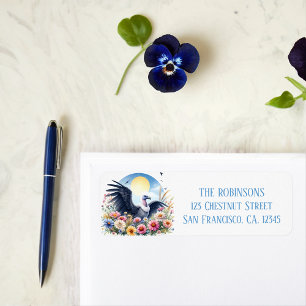 Spring Watercolor Condor Return Address