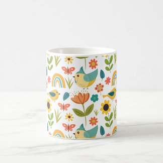 Spring watercolor floral Pattern   Coffee Mug
