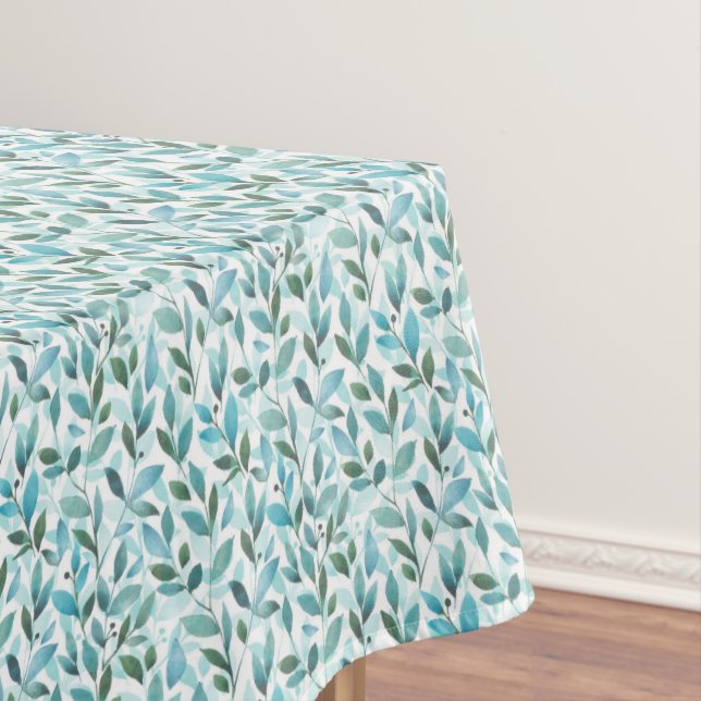 Spring. Watercolor floral pattern Tablecloth (In Situ)