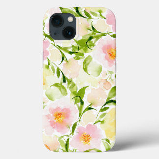 Spring watercolor floral peony flower speck iPhone iPhone 13 Case