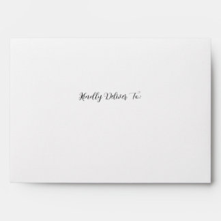 Spring Watercolor Floral Wedding Envelope