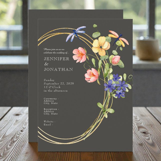 Spring Watercolor Floral Wedding Invitation (Creator Uploaded)