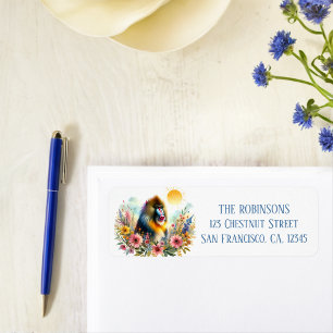 Spring Watercolor Mandrill Return Address