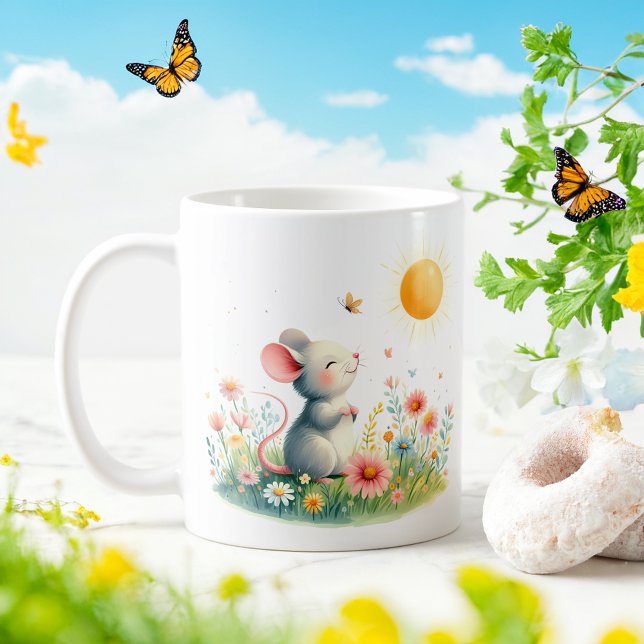 Spring Watercolor Mouse - Kid Mug (Creator Uploaded)