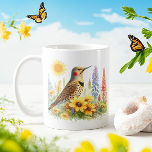 Spring Watercolor Northern Flicker - Coffee Mug