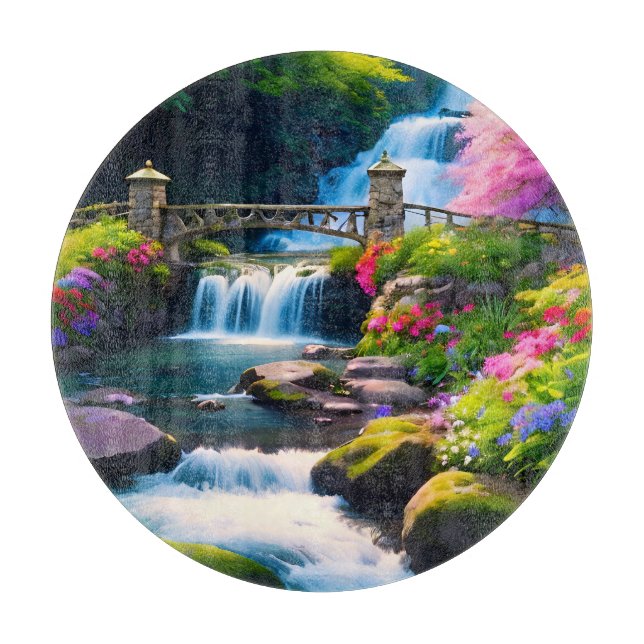 Spring Waterfall 1 Cutting Board (Front)
