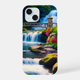 Spring Waterfall 1 iPhone 15 Case