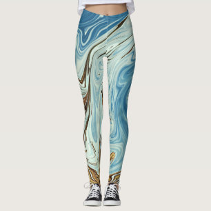 Spring Waves Best colourful painting Leggings