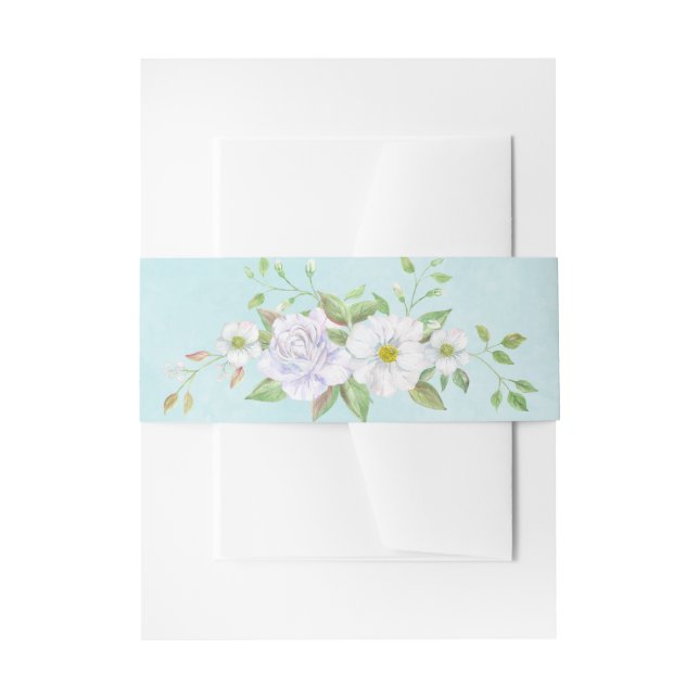 Spring Wedding  Belly Band Invitation Belly Band (Front Example)