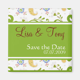 Spring Wedding - Customized Magnet