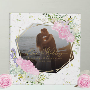 Spring Wedding Photo Wildflower Binder