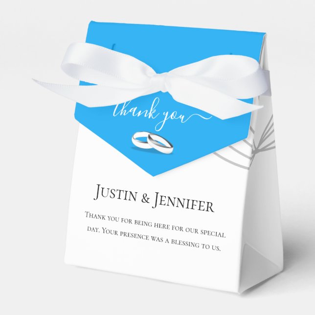 Spring Wedding Rehearsal Dinner  Favor Box (Front Side)