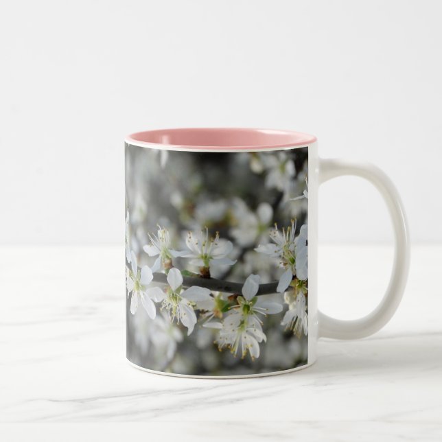 Spring,White Blossoms Photo Mug (Right)