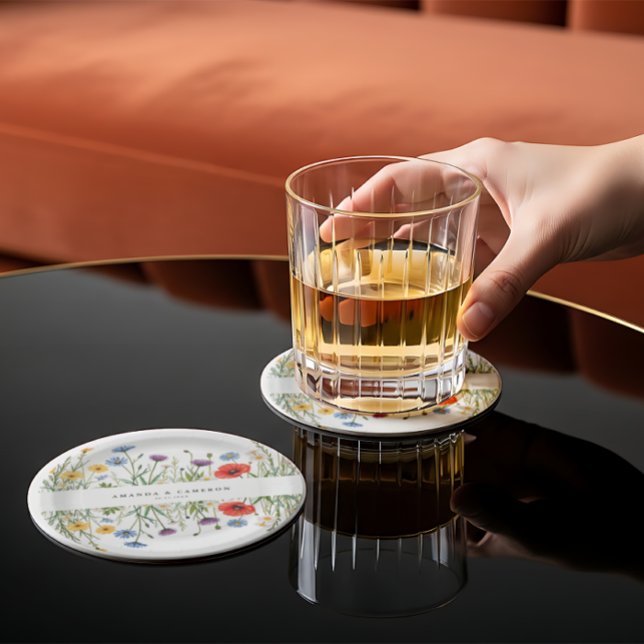 Spring Wild Flower Meadow  Wedding Paper Plate (Creator Uploaded)