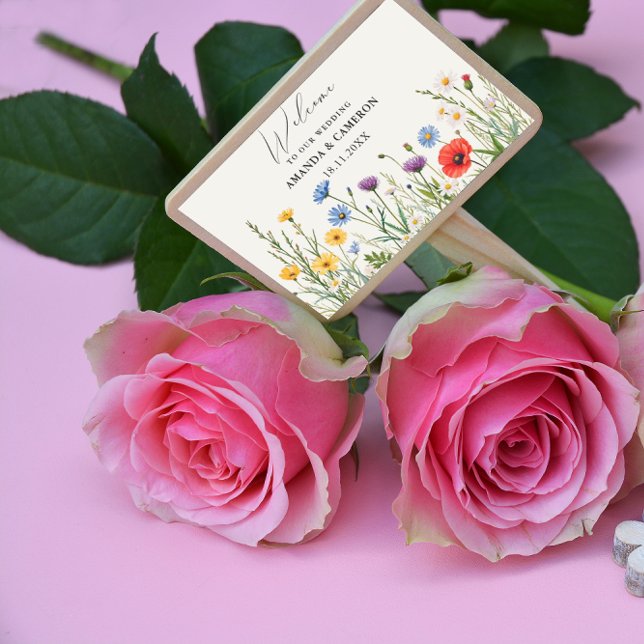 Spring Wild Flower Meadow  Wedding  Sticker (Creator Uploaded)