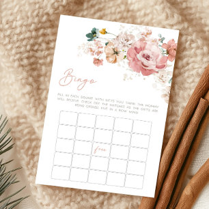 Spring Wildflower Baby Shower Bingo Game