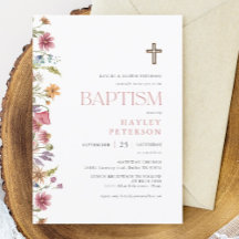 Spring Wildflower Bridal Shower Invitation
