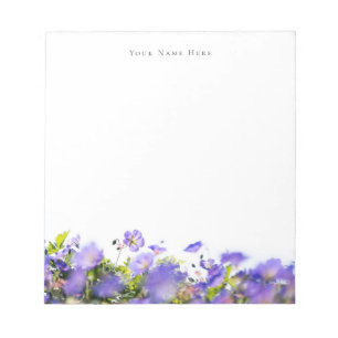 Spring wildflower customizable Notepad