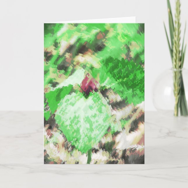 Spring Wildflower Digital Art Card (Front)