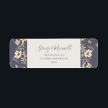 Spring Wildflower | Dusty Purple Return Address<br><div class="desc">This spring wildflower | dusty purple return address label is perfect for your rustic vintage boho wedding. The design features colourful, elegant minimalist pastel watercolor wild flowers. It reminds the viewer of a classic simple bohemian summer garden meadow. A highlight of the design is how the floral and the greenery...</div>