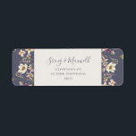 Spring Wildflower | Dusty Purple Return Address<br><div class="desc">This spring wildflower | dusty purple return address label is perfect for your rustic vintage boho wedding. The design features colourful, elegant minimalist pastel watercolor wild flowers. It reminds the viewer of a classic simple bohemian summer garden meadow. A highlight of the design is how the floral and the greenery...</div>