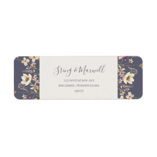 Spring Wildflower   Dusty Purple Return Address