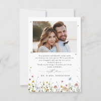 Spring Wildflower Garden Floral Minimalist Wedding