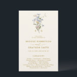 Spring Wildflower Meadow Gold Wedding Program<br><div class="desc">Capture the beauty of nature on your special day with our exquisite wildflower watercolor wedding program. Elegant, unique, and blooming with love. Use the text fields to personalize your design with your own wording and details. If you want to change the font style, colour or text placement, simply click the...</div>