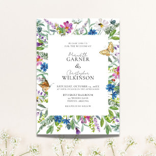 Spring Wildflower Wedding Invitation