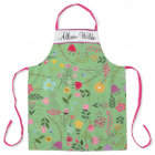Spring Wildflowers Florals on Sage Personalized