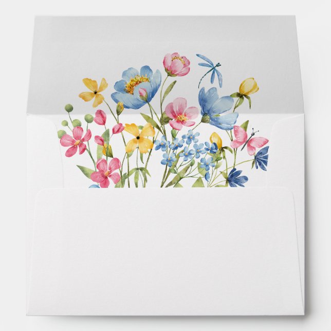 Spring Wildflowers Insert Envelope (Back (Bottom))