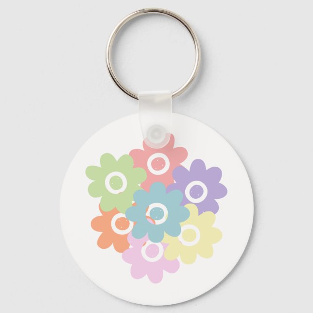Spring Wildflowers Keychain (Front)