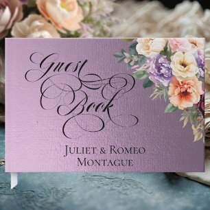 Spring Wildflowers - Lavender Guest Book