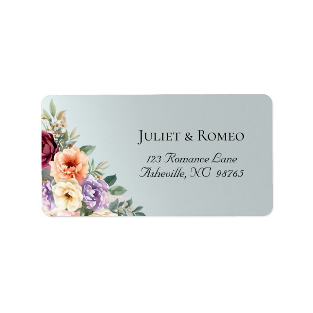 Spring Wildflowers Return Address Label (Front)