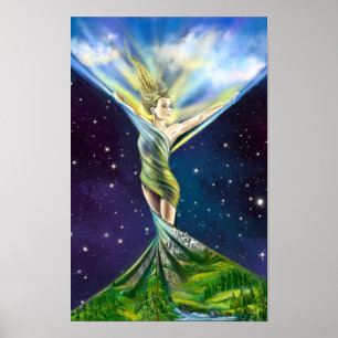 Spring Woman Poster