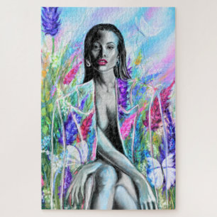 Spring Woman Puzzle - Painting