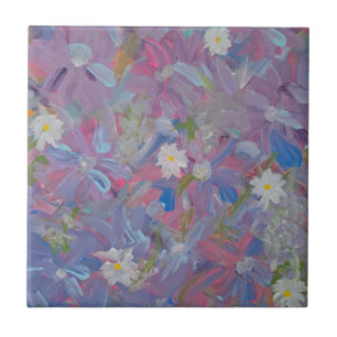 Spring Wonderland Floral Ceramic Tile