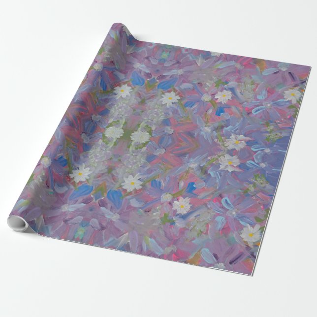 Spring Wonderland Floral Wrapping Paper (Unrolled)