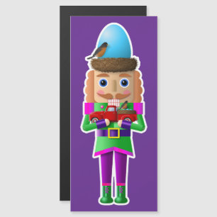 Spring Woodland Nutcracker with Little Red Truck