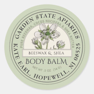 Spring Woods Wildflower Body Balm Label 