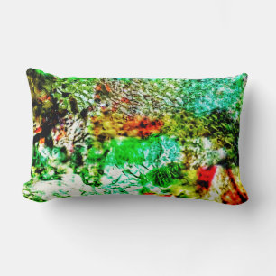 Spring yellow texture Throw Pillow,Sunny abstract Lumbar Pillow