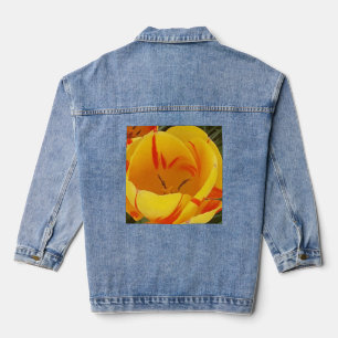 Spring Yellow Tulips  Denim Jacket
