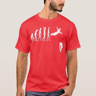 Springboard Diver Evolution Dive Platform Diving T-Shirt