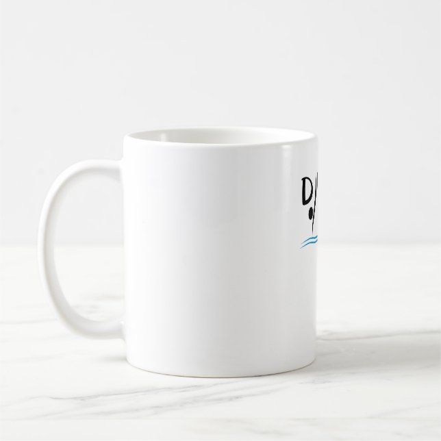 springboard diving coffee mug (Left)
