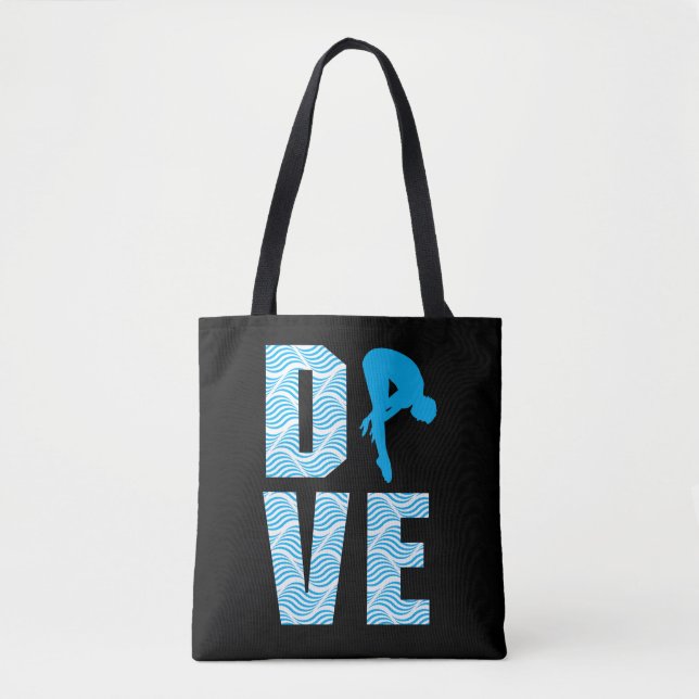 Springboard Diving Gift Diver Platform Springboard Tote Bag (Front)