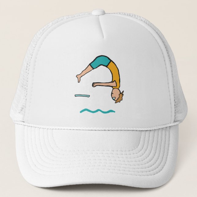 Springboard Diving Trucker Hat (Front)