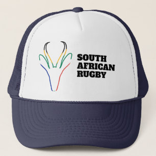 Springbok Face South  Africa Flag Colors Trucker Hat