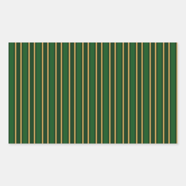 Springbok green and gold candy stripes sticker (Front)