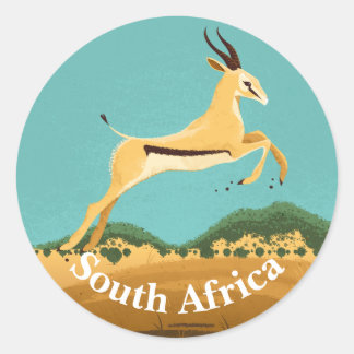 Springbok in South Africa Classic Round Sticker