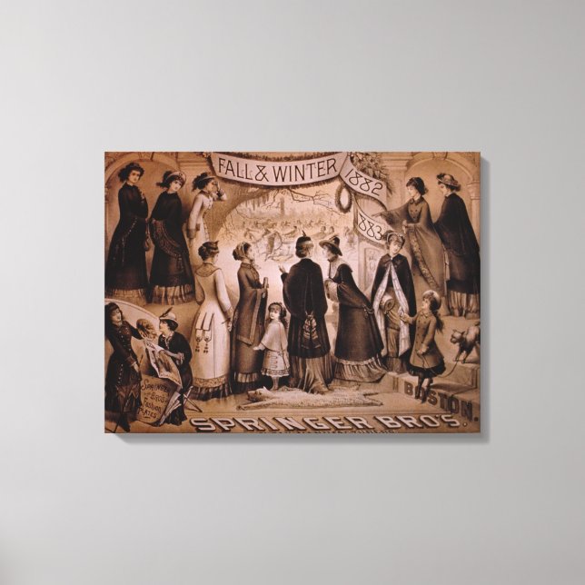 'Springer Brothers, Boston, Fall and Winter Collec Canvas Print (Front)